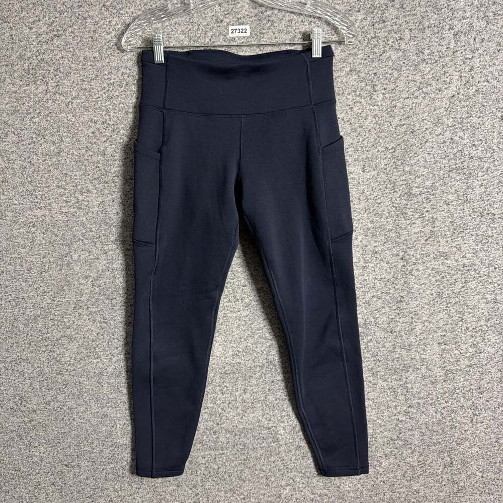 Athleta Women's Small Blue Altitude Stash Tight Polartec Powerstretch Pants